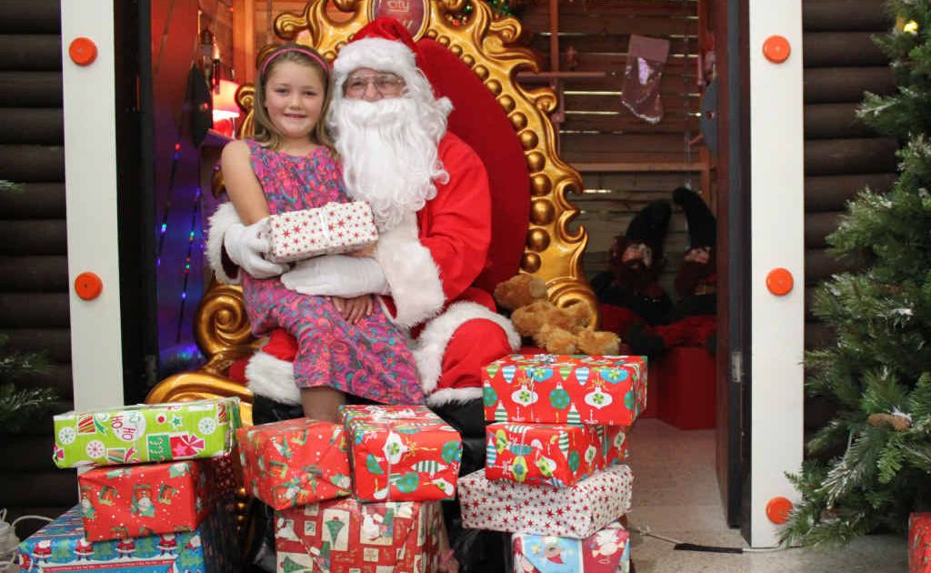 Charley Della tells Santa what she wants for Christmas this year. Charley Della tells Santa what she wants for Christmas this year.
